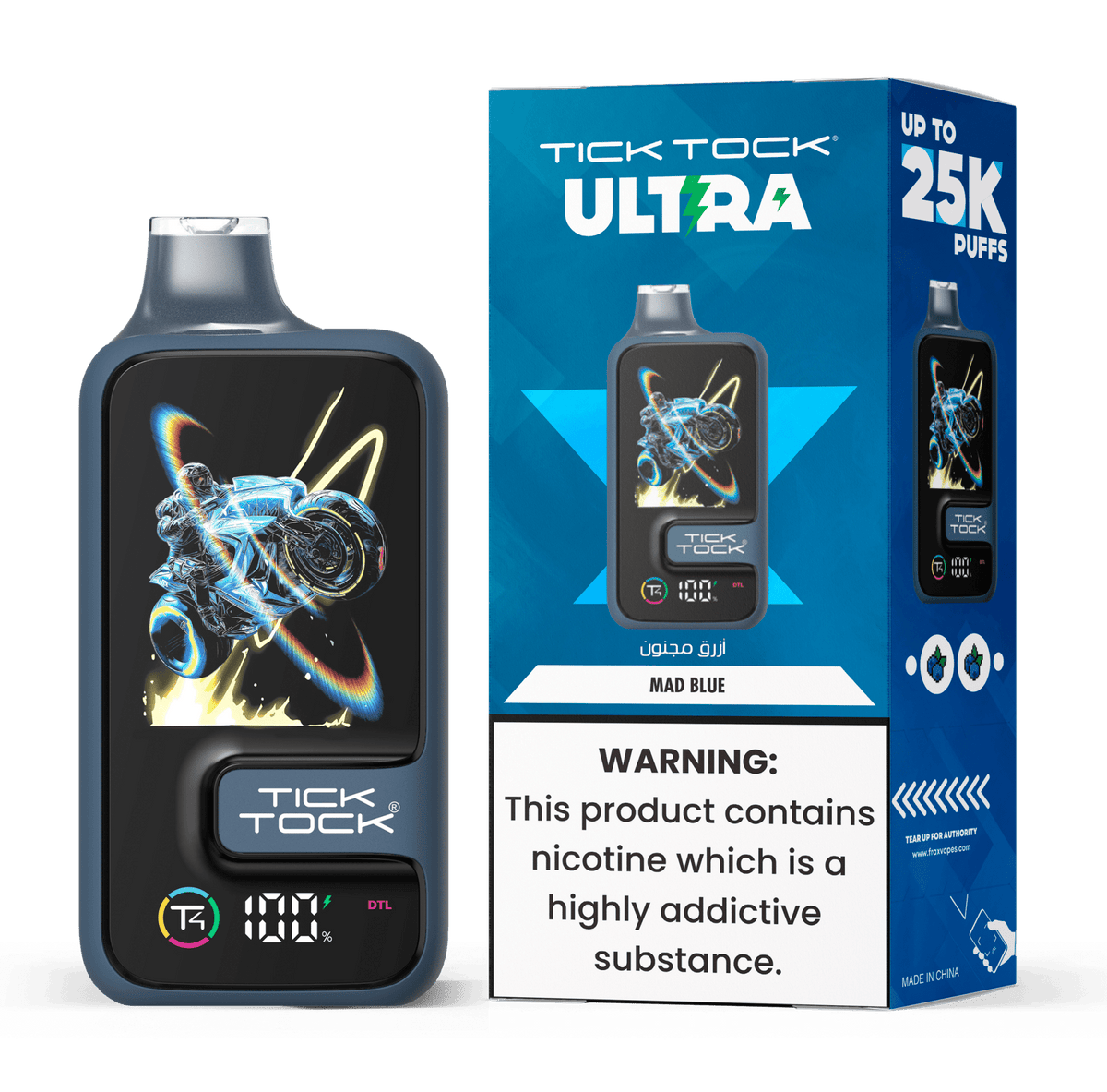 Tick Tock Ultra 25k Disposable Vape - 20mg