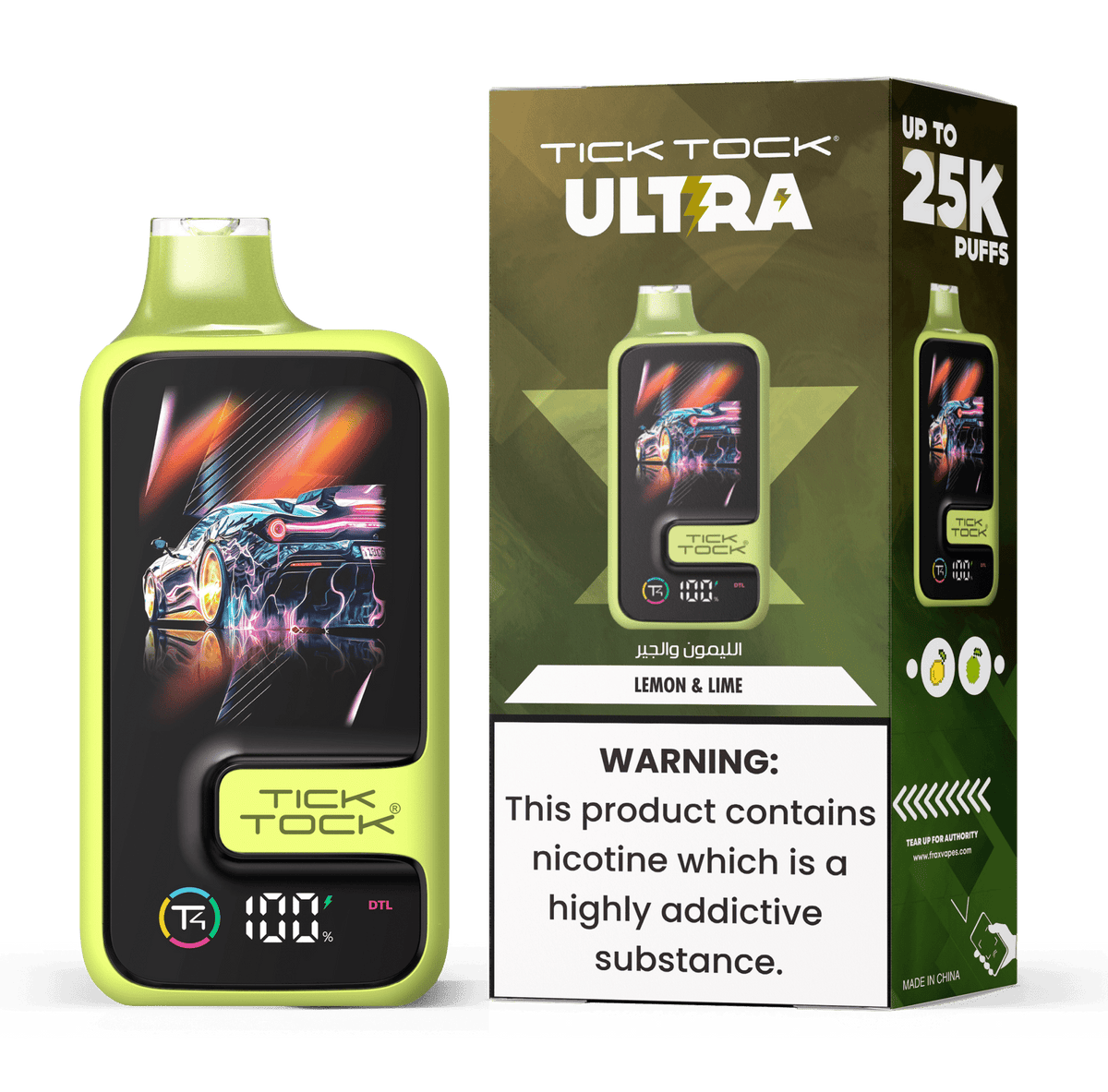 Tick Tock Ultra 25k Disposable Vape - 20mg
