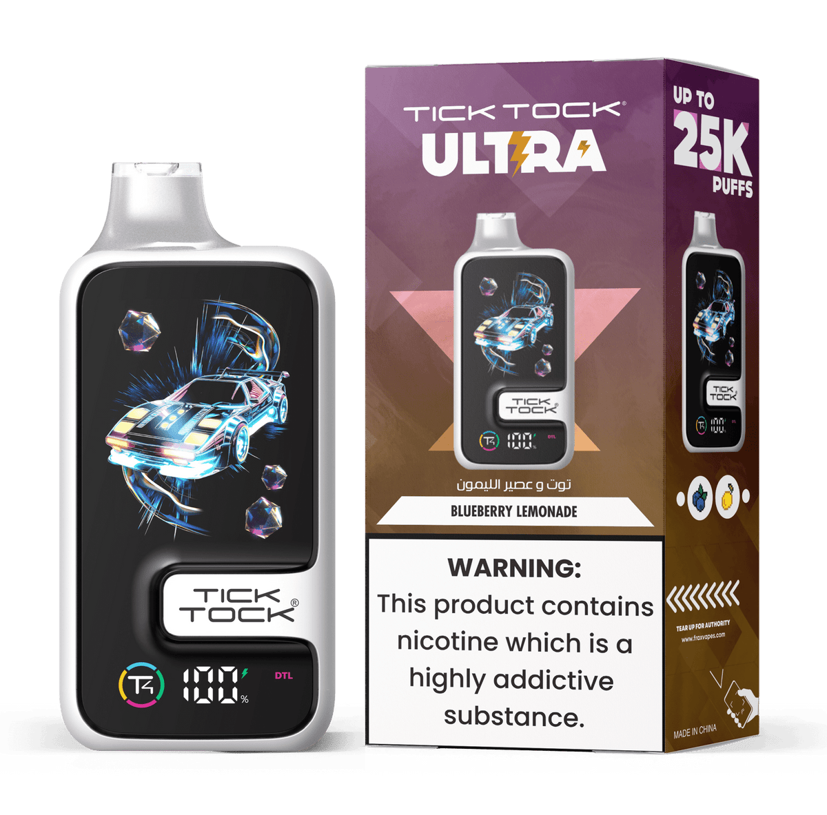 Tick Tock Ultra 25k Disposable Vape - 20mg