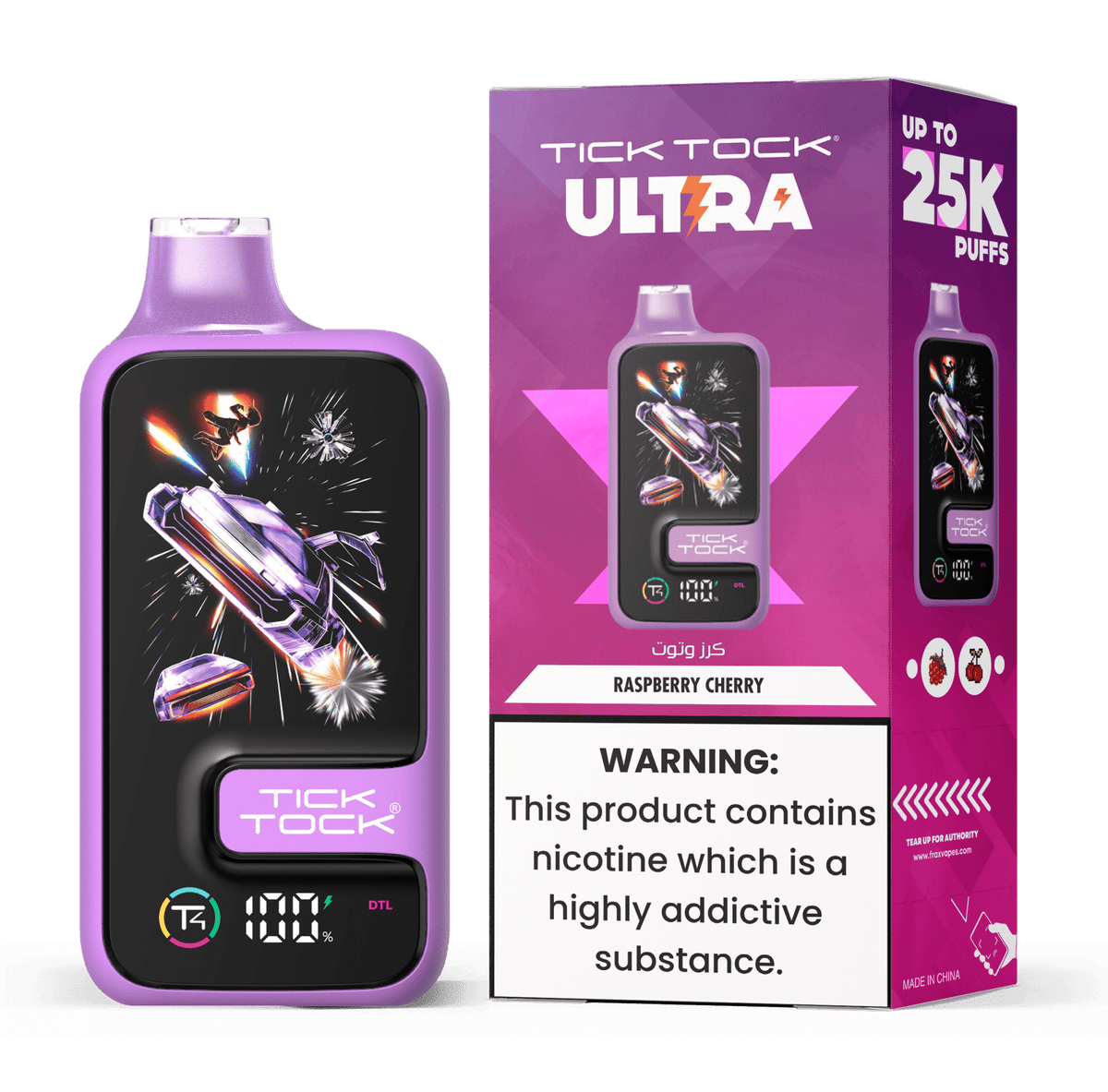 Tick Tock Ultra 25k Disposable Vape - 20mg