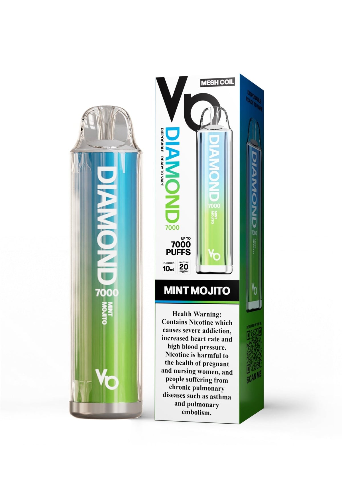 Vapes Bars Diamond 7000 Puffs Disposable Vape 20mg