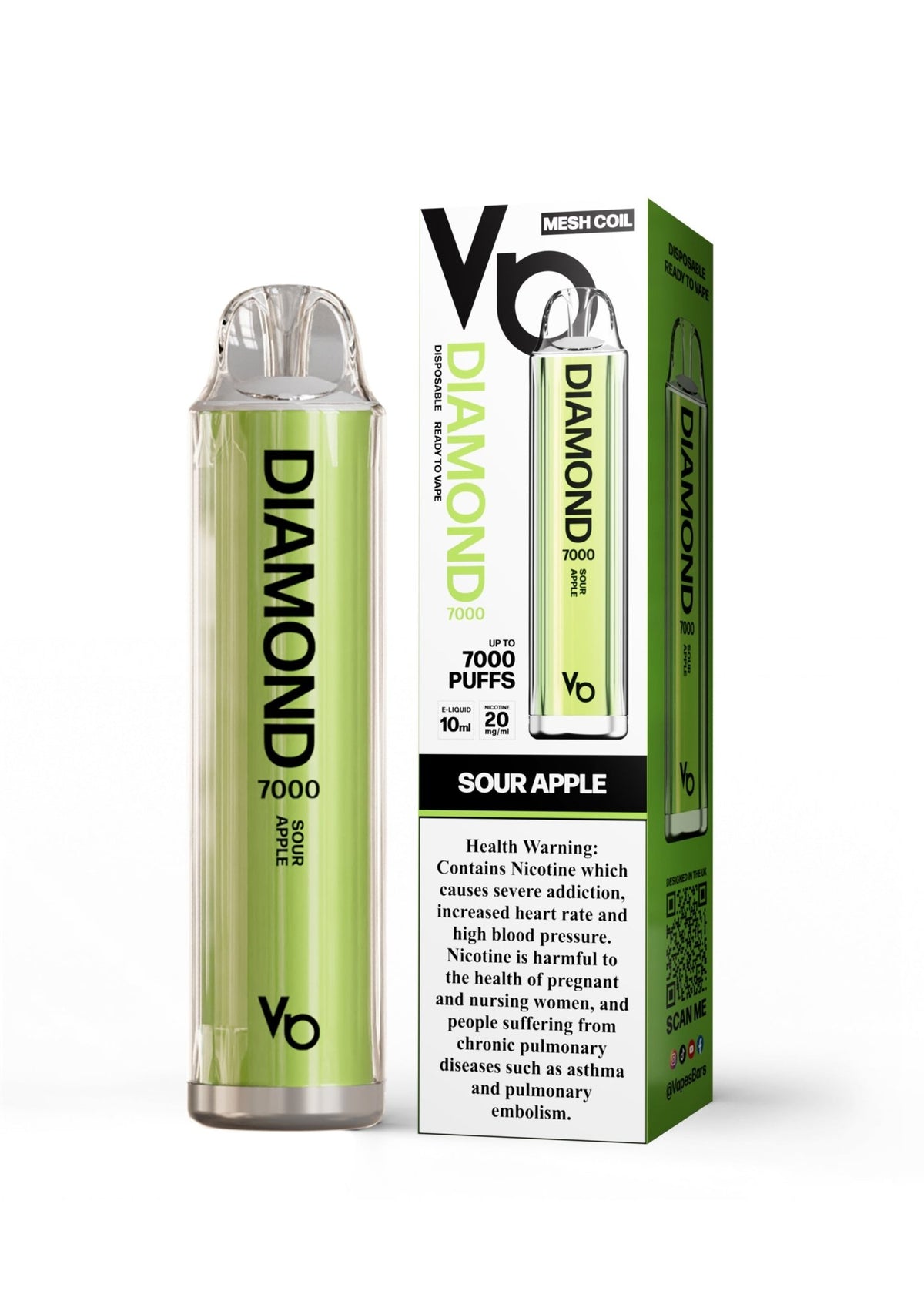 Vapes Bars Diamond 7000 Puffs Disposable Vape 20mg