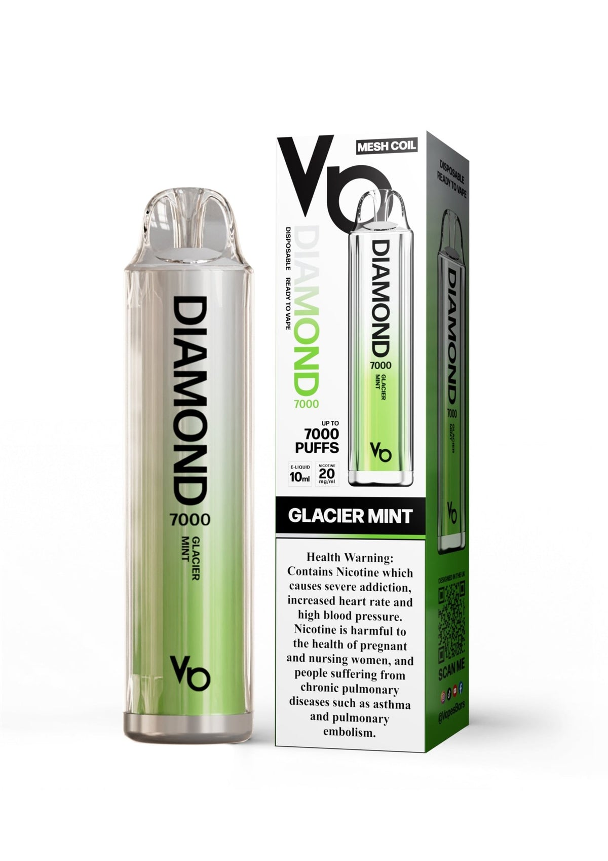 Vapes Bars Diamond 7000 Puffs Disposable Vape 20mg