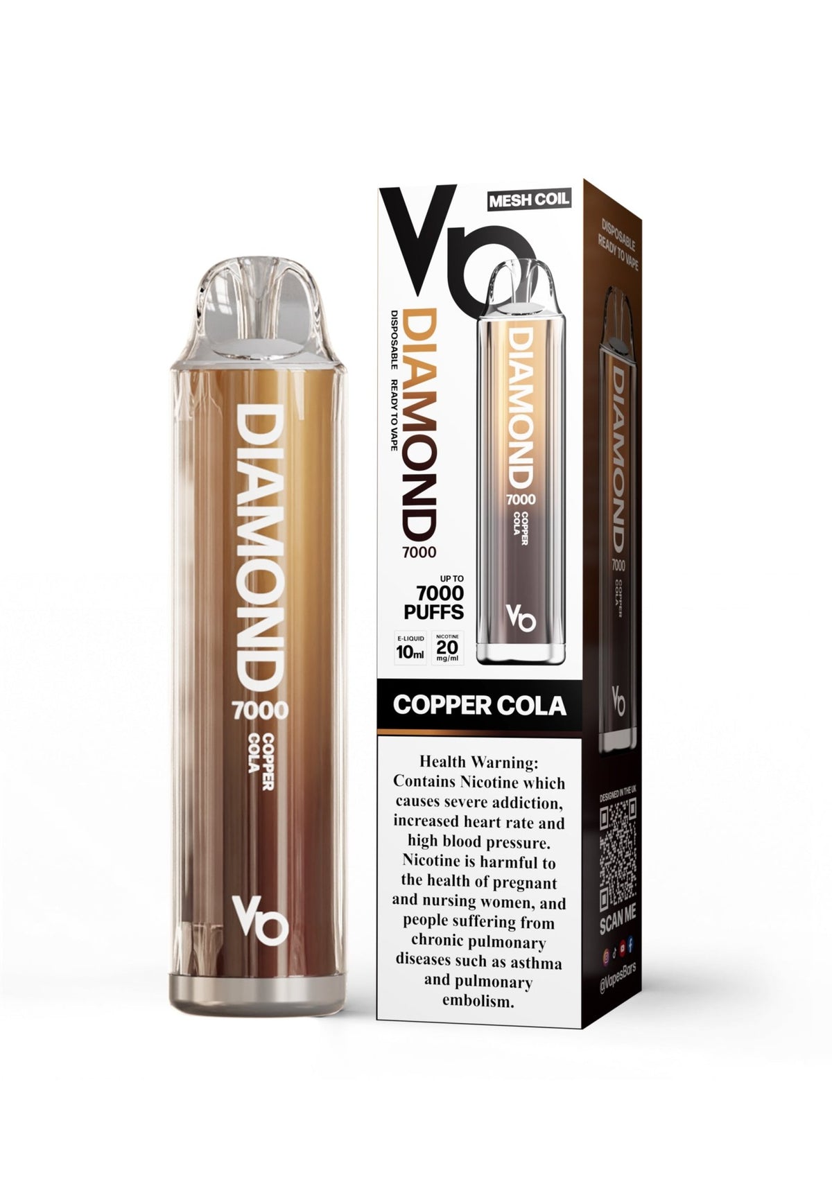 Vapes Bars Diamond 7000 Puffs Disposable Vape 20mg