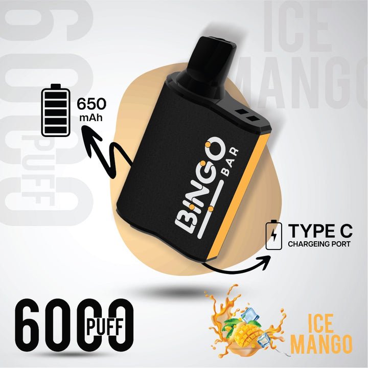 Bingo Bar 6000 Puffs Disposable Vape Device