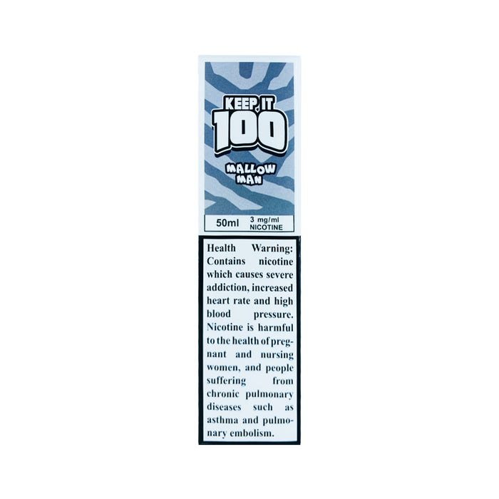 Keep It 100 - 50ml E - Juice Shortfill - 3mg