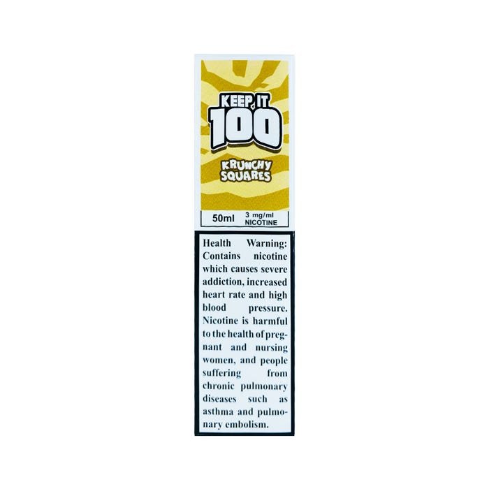 Keep It 100 - 50ml E - Juice Shortfill - 3mg