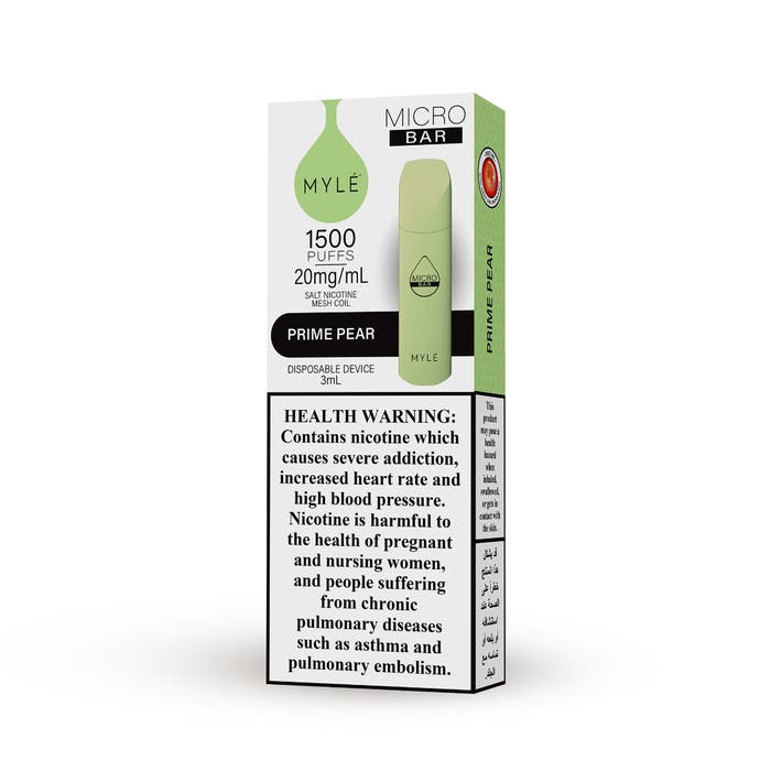Myle Micro Bar 1500 Puffs Disposable Vape Device