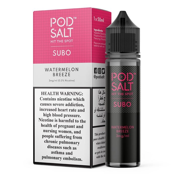 Pod Salt Subo 50ml E - Juice Shortfill - 3mg