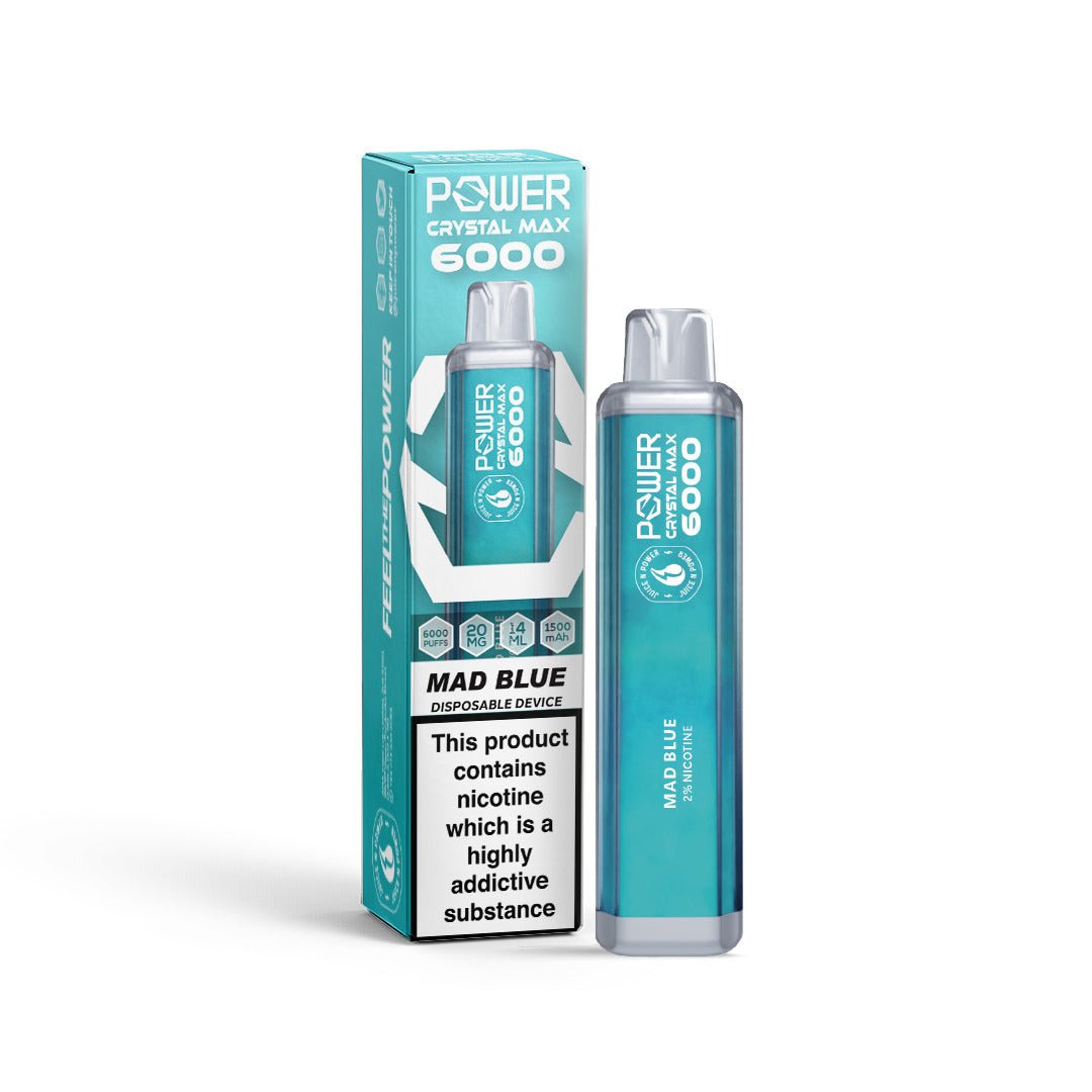 Power Crystal Max 6000 Puffs Disposable Vape Device - VapeBoo