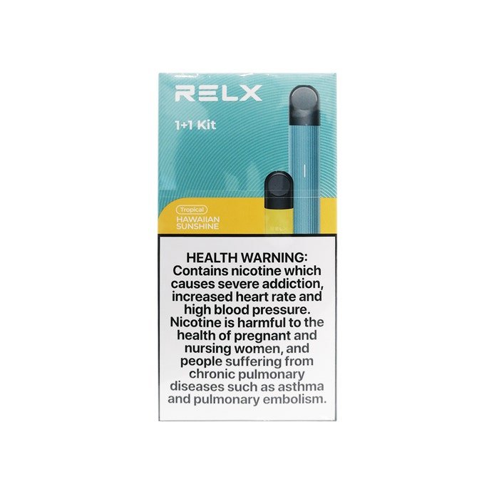 Relx Essential Blue Pod Pro + Tropical Hawaiian Sunshine 1+1 Starter Kit