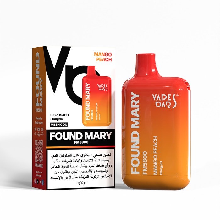 Vape Bars Found Mary 5800 Puffs Disposable Vape Device