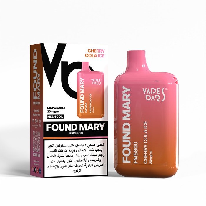 Vape Bars Found Mary 5800 Puffs Disposable Vape Device