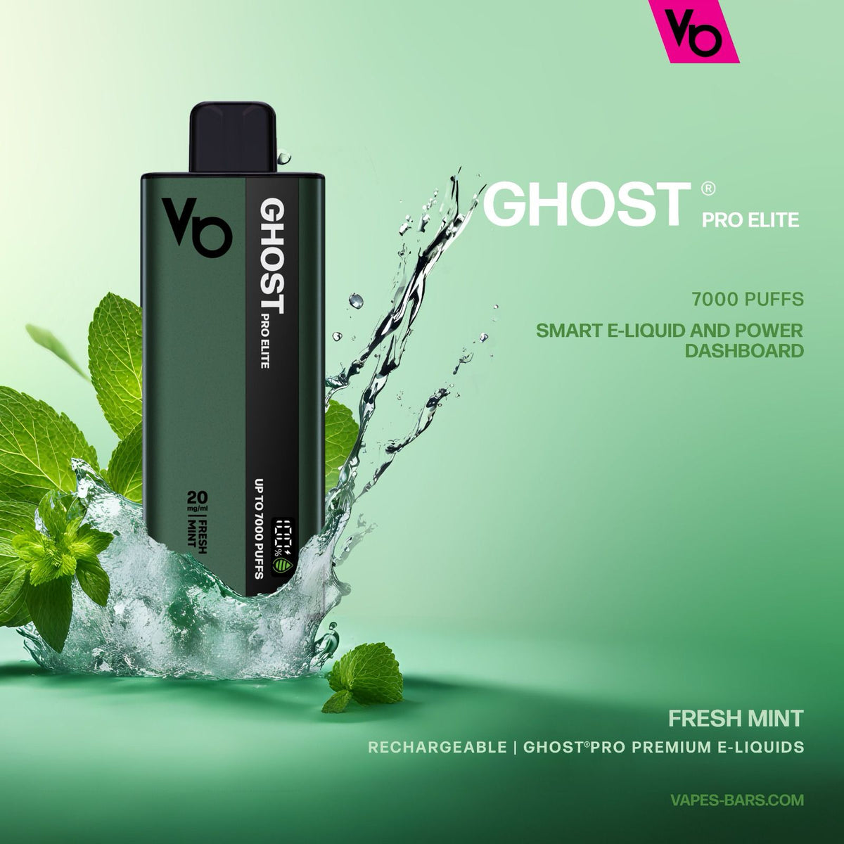 Vapes Bars Ghost Pro Elite 7000 Puffs Disposable Vape Device