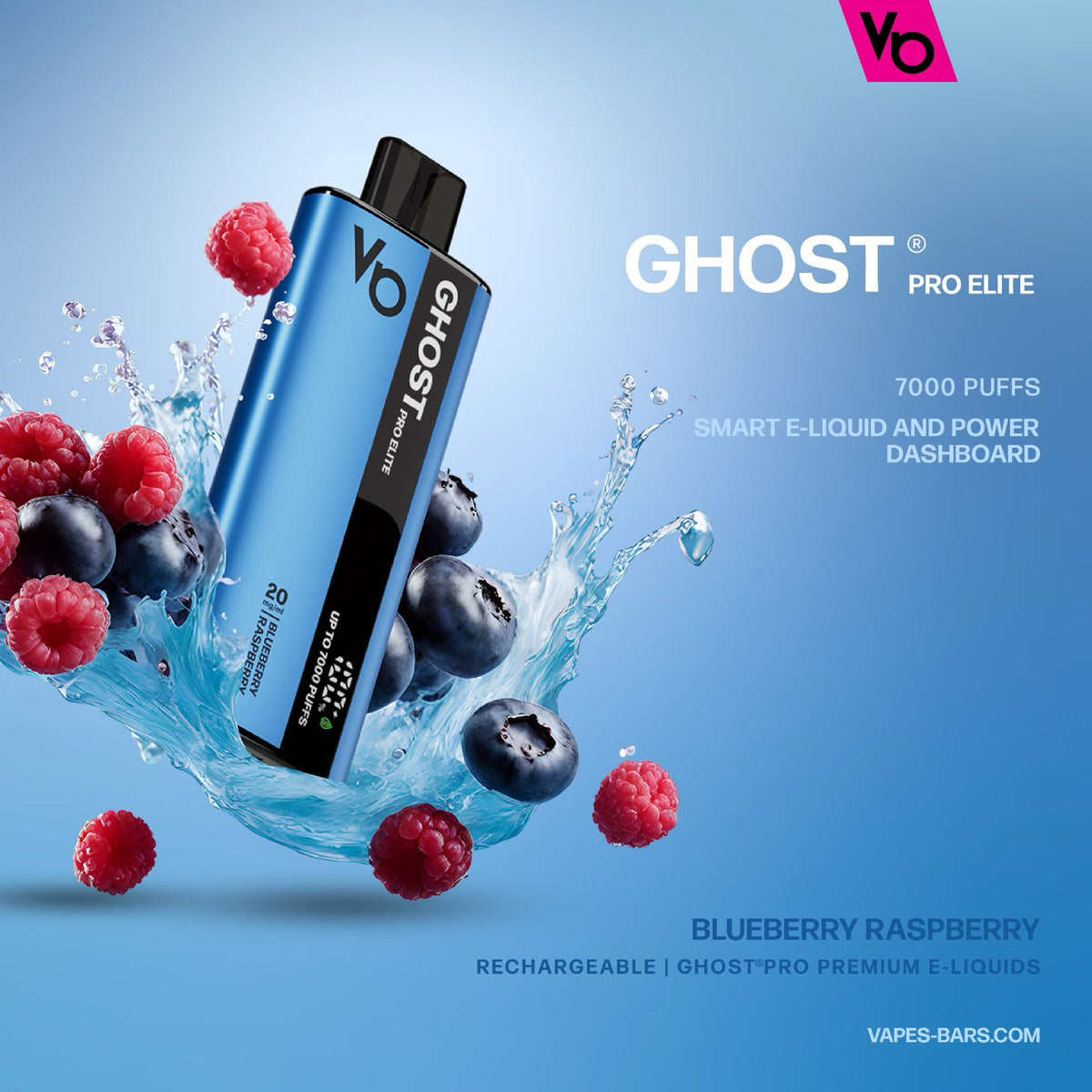 Vapes Bars Ghost Pro Elite 7000 Puffs Disposable Vape Device - VapeBoo