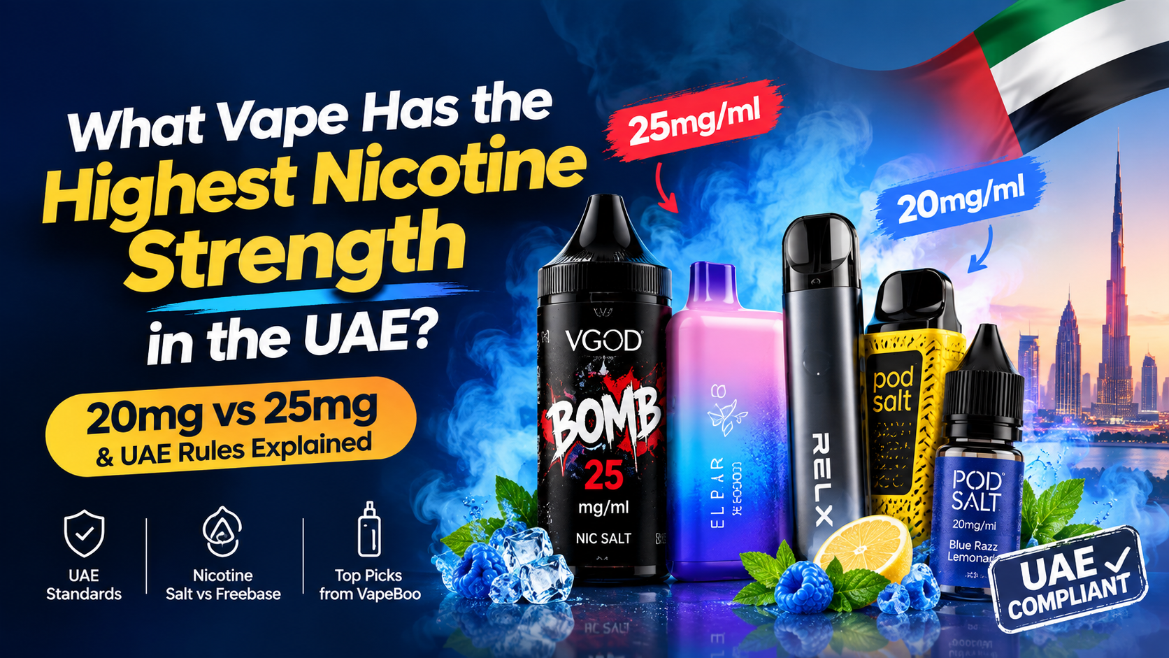 What Vape Has the Highest Nicotine Strength in the UAE?