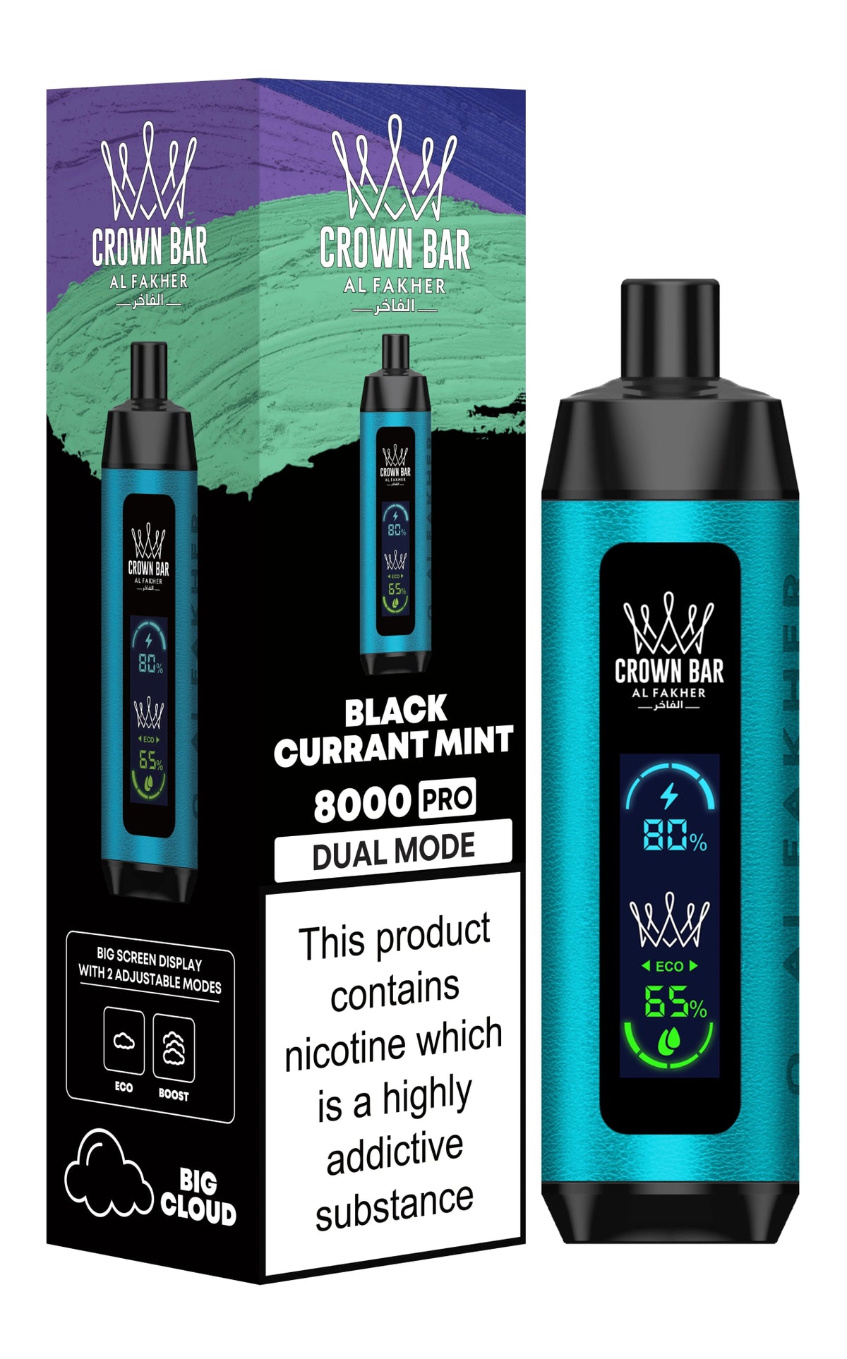 Al Fakher 8000 Pro Dual Mode Disposable Vape 20mg - VapeBoo