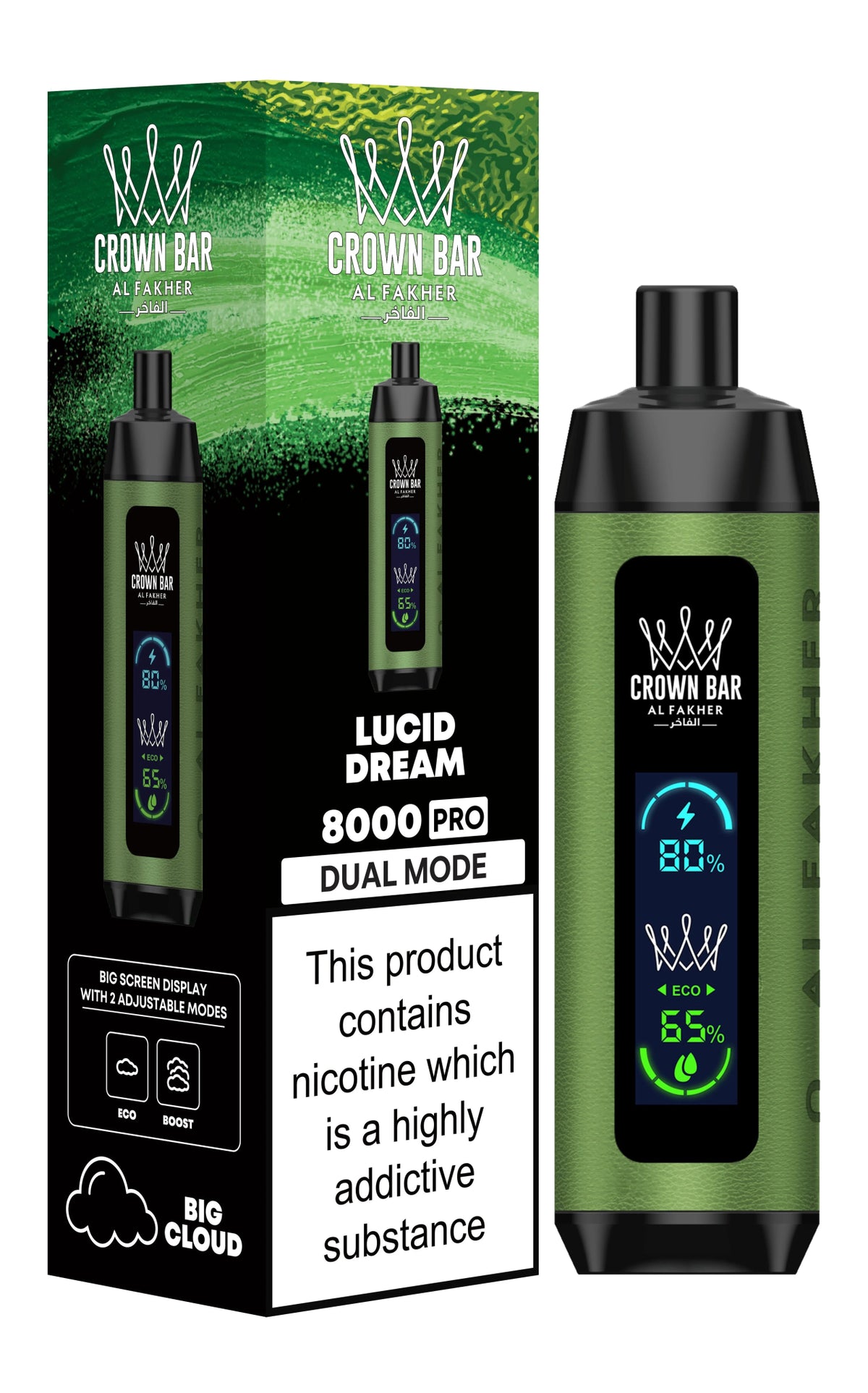Al Fakher 8000 Pro Dual Mode Disposable Vape 20mg - VapeBoo