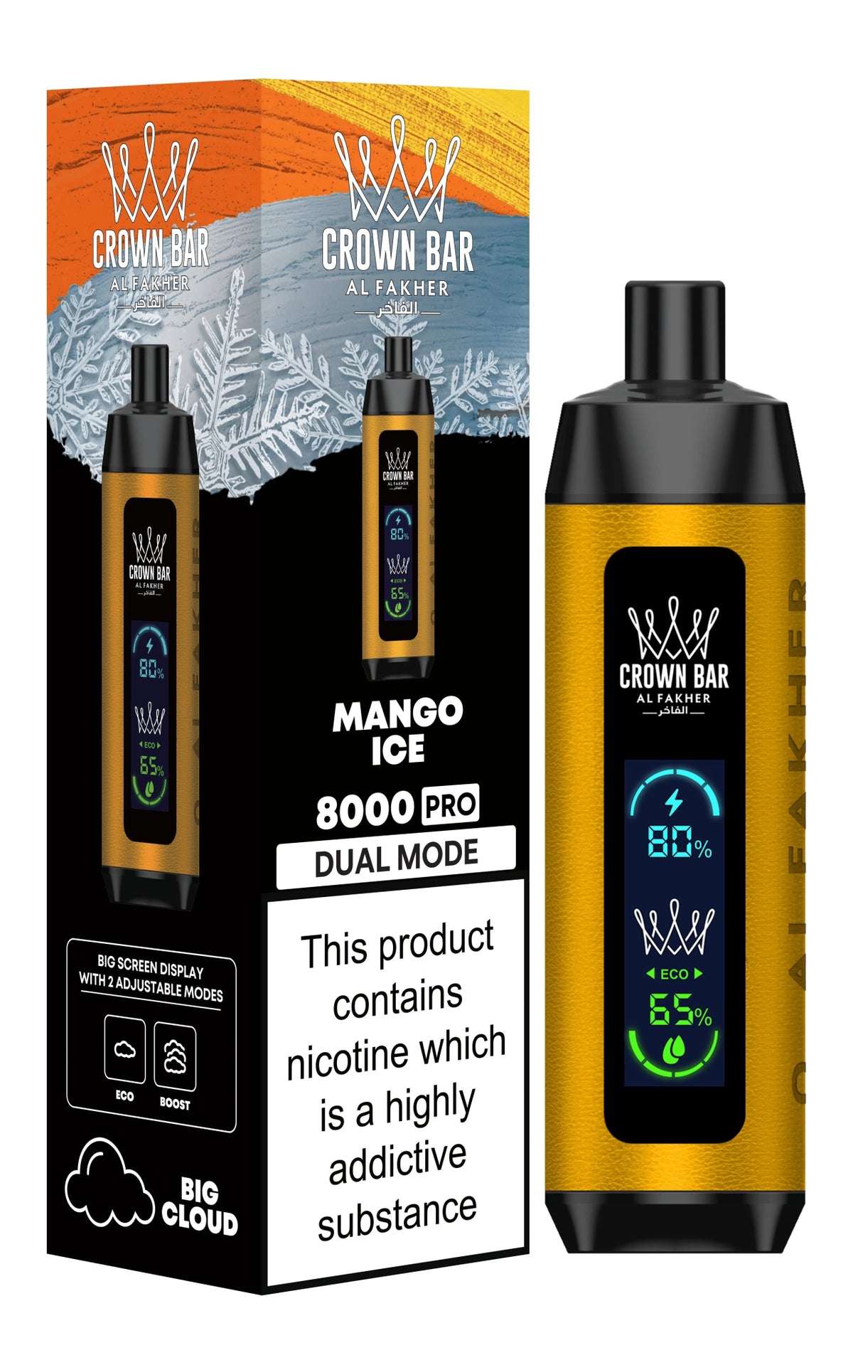 Al Fakher 8000 Pro Dual Mode Disposable Vape 20mg - VapeBoo