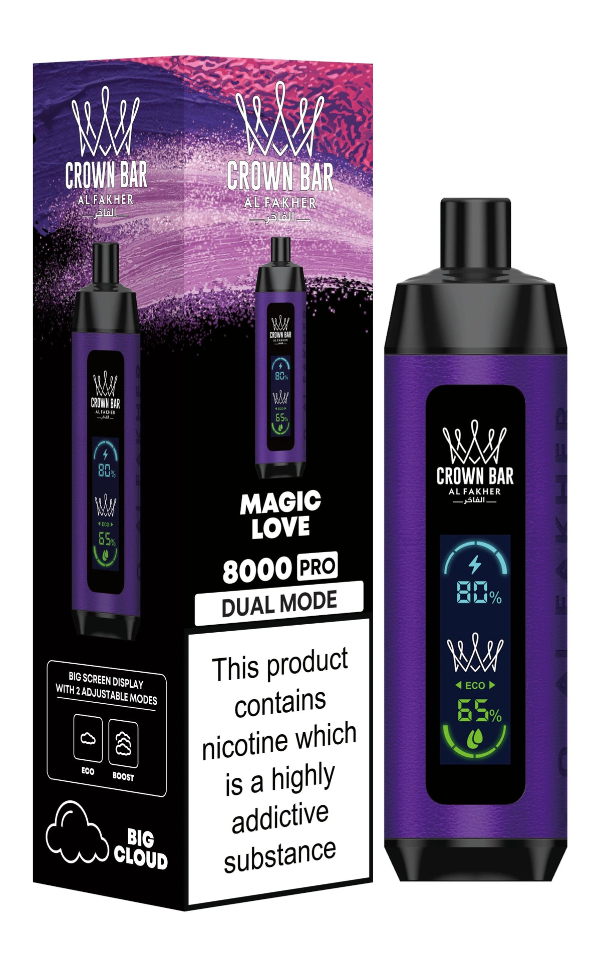 Al Fakher 8000 Pro Dual Mode Disposable Vape 20mg - VapeBoo