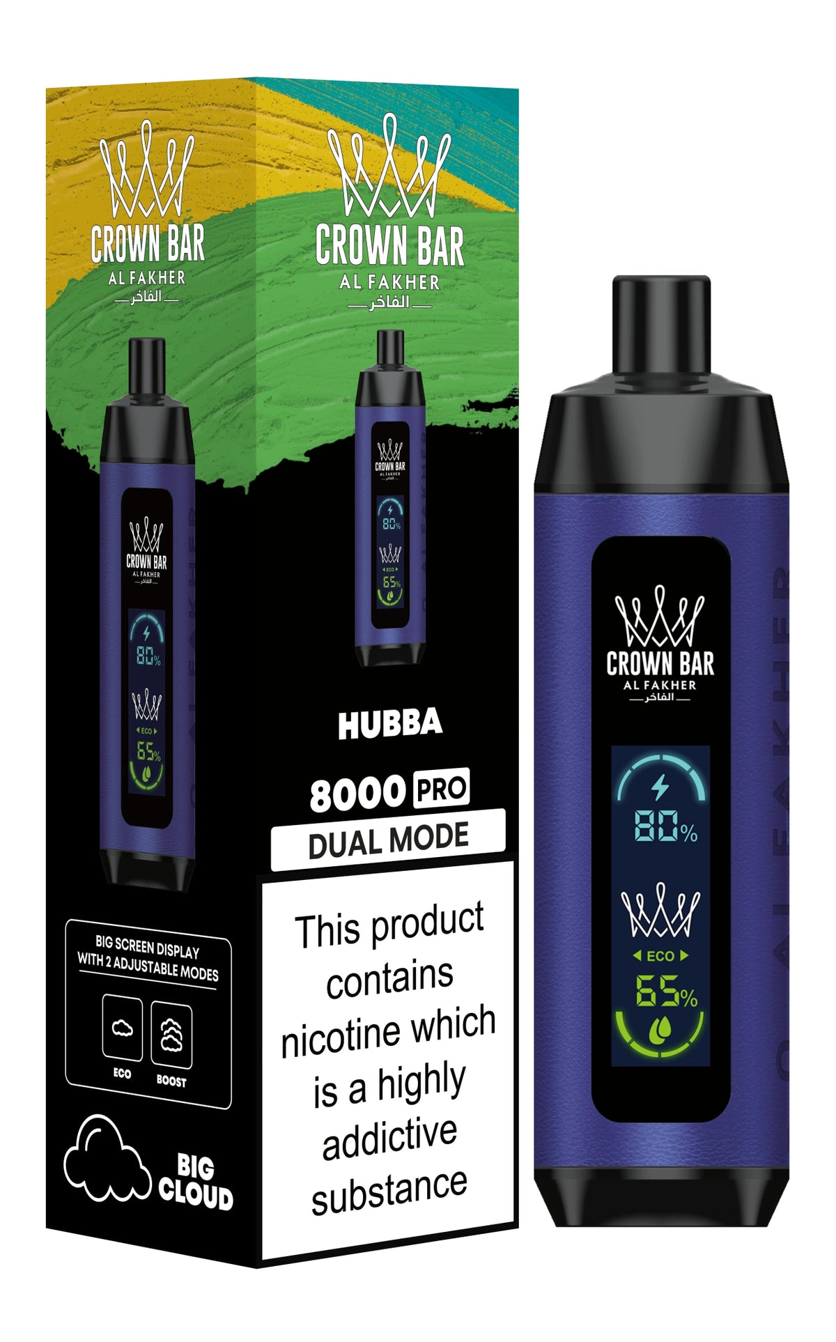 Al Fakher 8000 Pro Dual Mode Disposable Vape 20mg - VapeBoo
