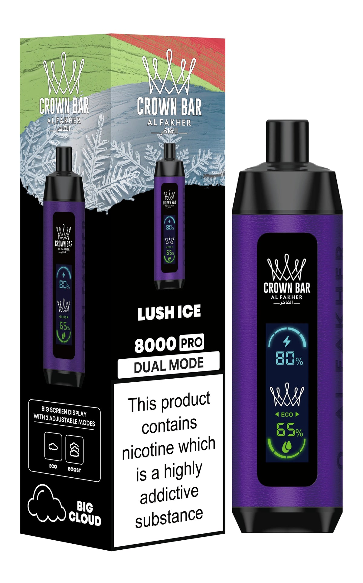 Al Fakher 8000 Pro Dual Mode Disposable Vape 20mg - VapeBoo