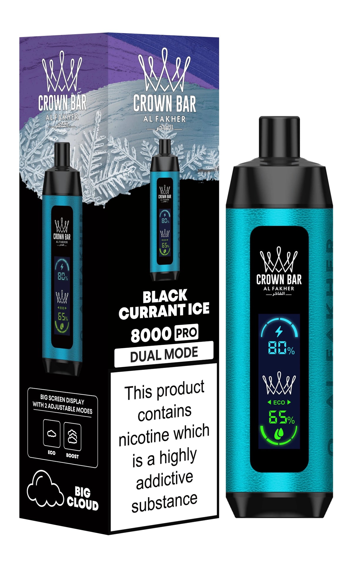 Al Fakher 8000 Pro Dual Mode Disposable Vape 20mg - VapeBoo