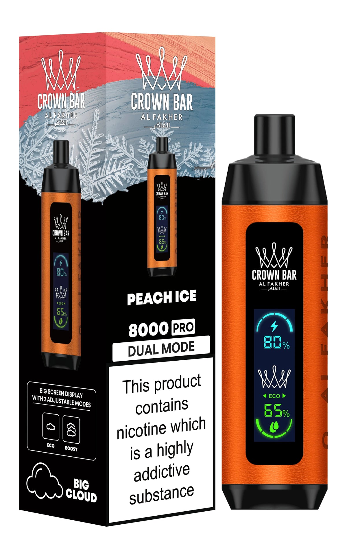 Al Fakher 8000 Pro Dual Mode Disposable Vape 20mg - VapeBoo
