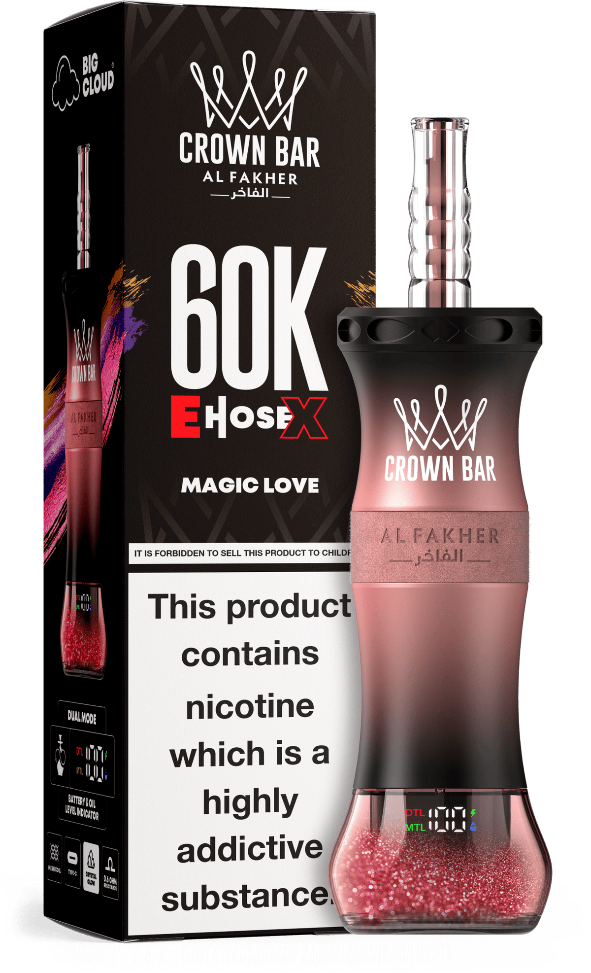 Al Fakher Crown Bar E Hose X 60k Vape