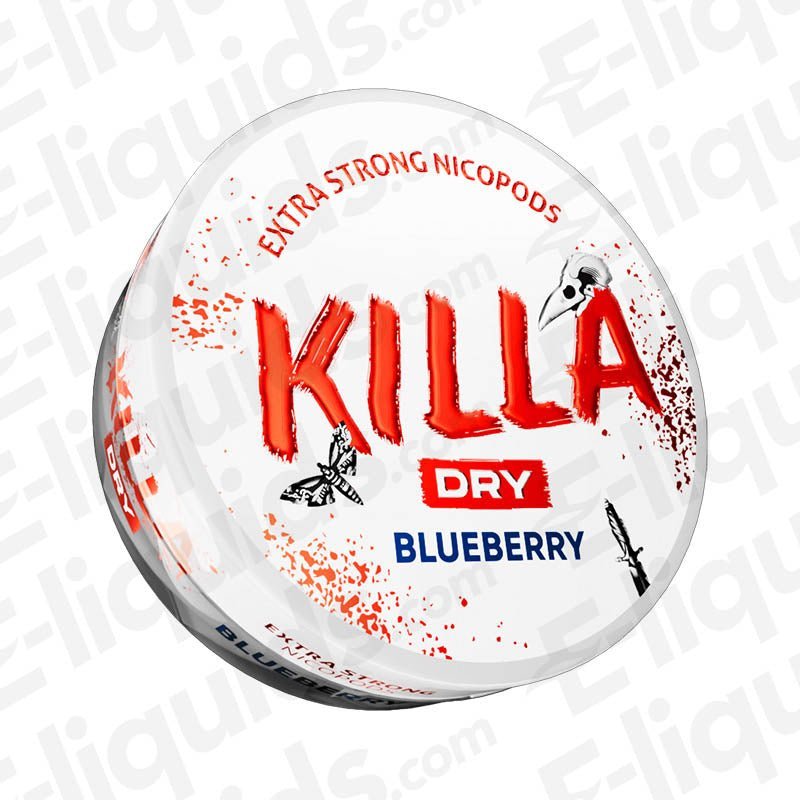 Dry Blueberry Nicotine Pouches by Killa - VapeBoo