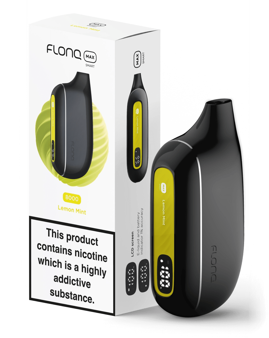 FLONQ Max Smart Vape 8000 Puffs Disposable vape
