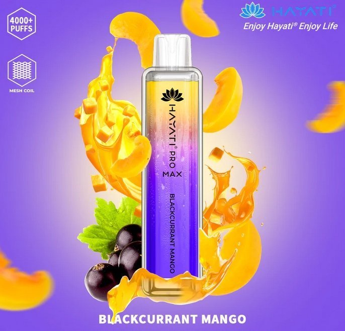 Hayati Crystal Pro Max 4000 Disposable Vape 20mg - VapeBoo