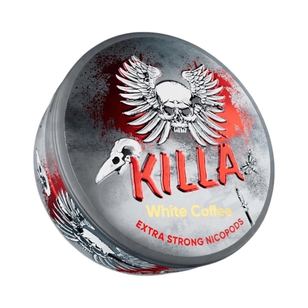 Killa White Coffee Extra Strong Nicotine Snus Pouches