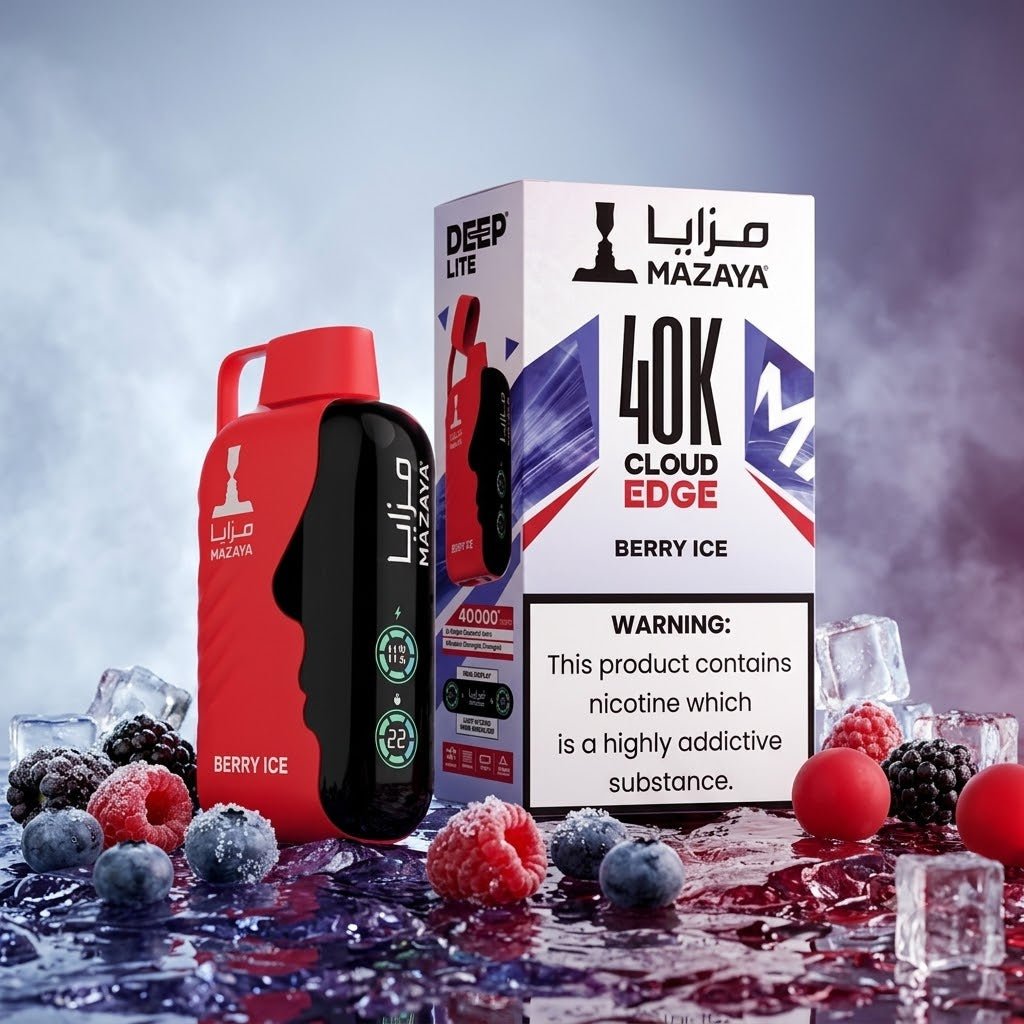 Mazaya Deep Lite Cloud Edge 40000 Puffs 20mg Rechargeable Disposable Vape UAE
