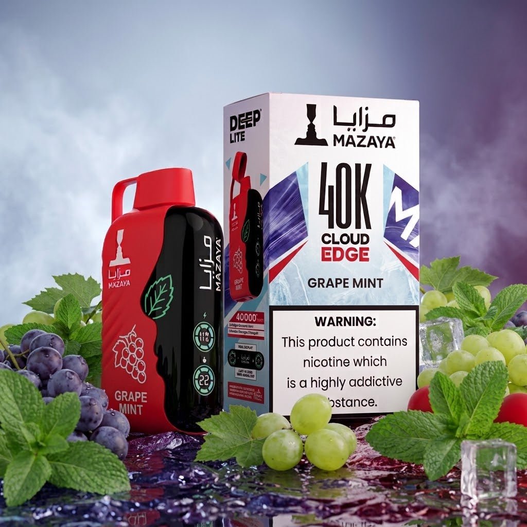 Mazaya Deep Lite Cloud Edge 40000 Puffs 20mg Rechargeable Disposable Vape UAE