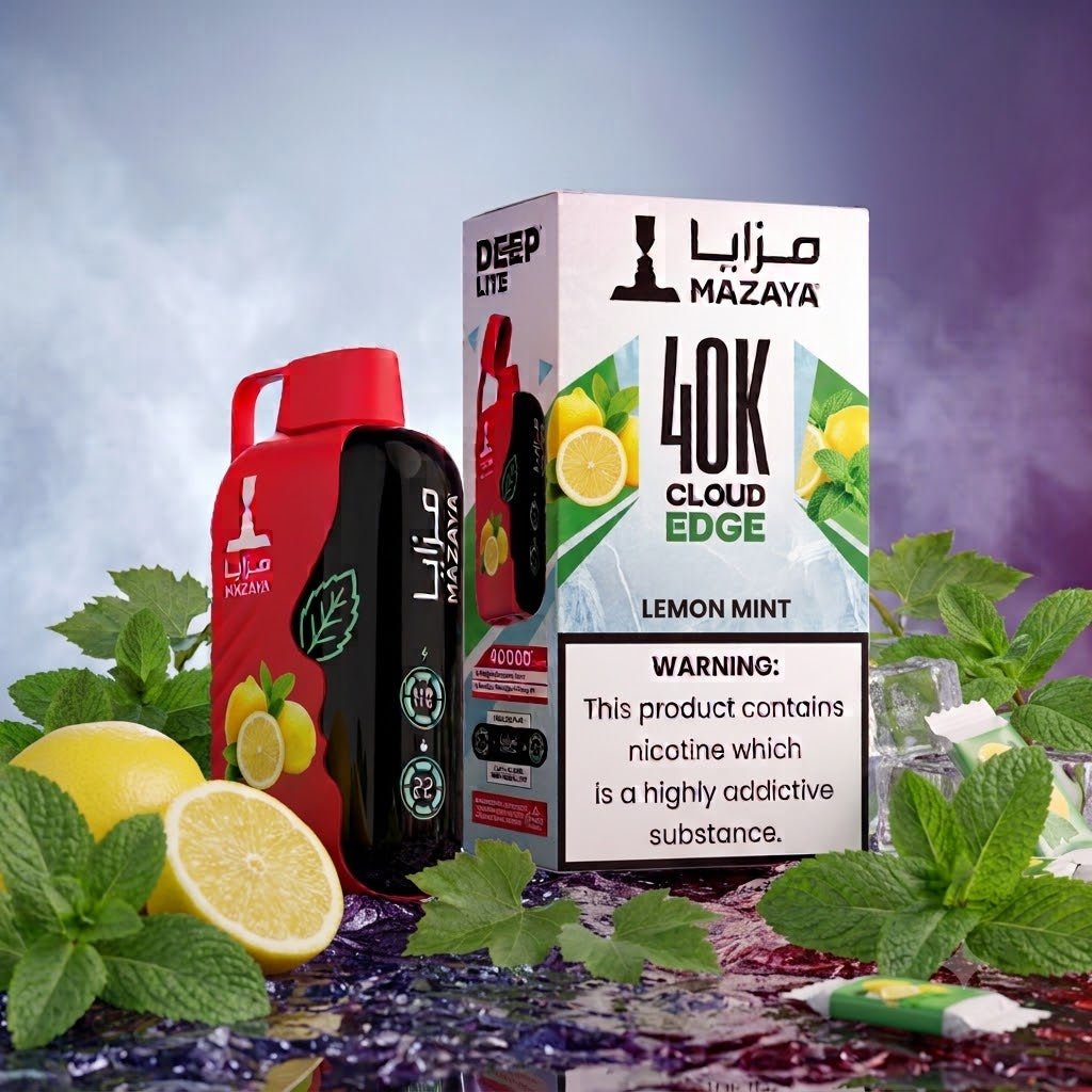 Mazaya Deep Lite Cloud Edge 40000 Puffs 20mg Rechargeable Disposable Vape UAE