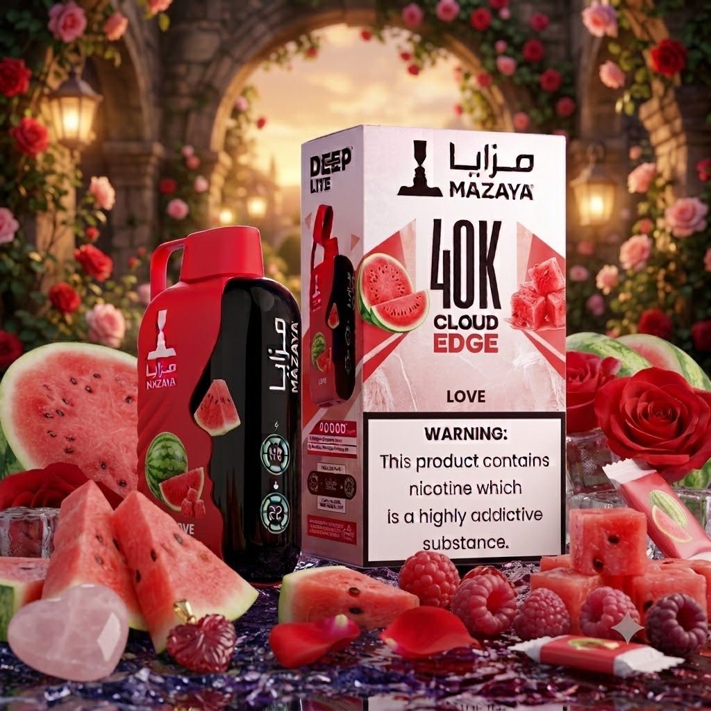 Mazaya Deep Lite Cloud Edge 40000 Puffs 20mg Rechargeable Disposable Vape UAE