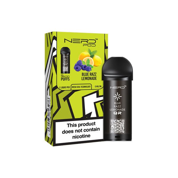 Nerd 3500 Puffs Replacement Pods - 0mg - VapeBoo