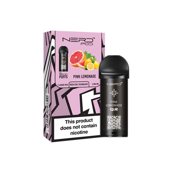Nerd 3500 Puffs Replacement Pods - 0mg - VapeBoo