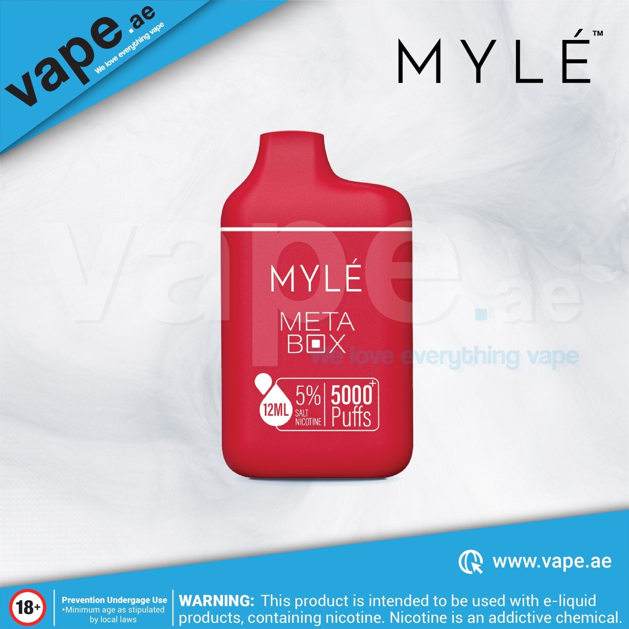 Meta Red Apple Red Apple 5000 Puffs 20mg Meta Box by Myle - VapeBoo