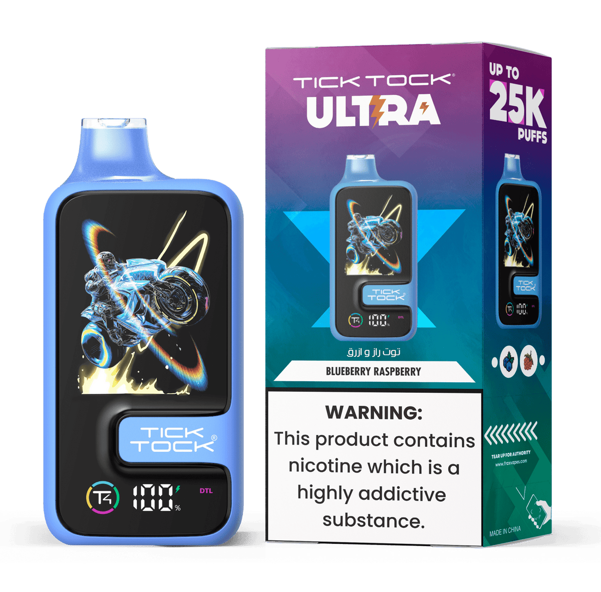 Tick Tock Ultra 25k Disposable Vape - 20mg - VapeBoo