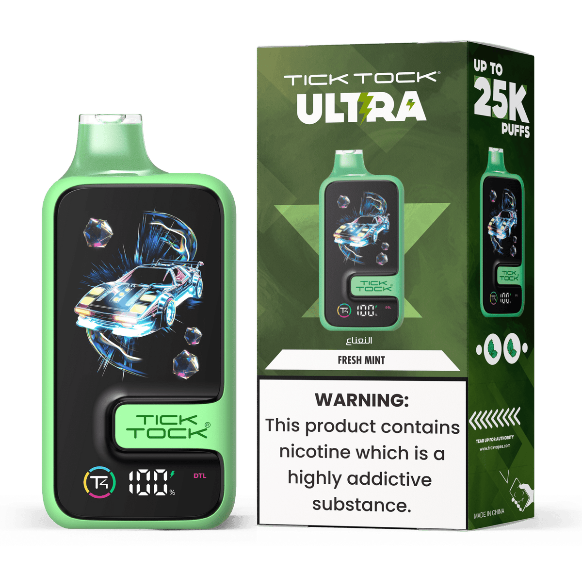 Tick Tock Ultra 25k Disposable Vape - 20mg - VapeBoo