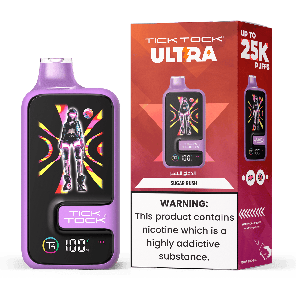 Tick Tock Ultra 25k Disposable Vape - 20mg - VapeBoo