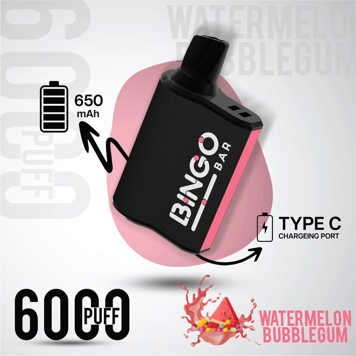 Bingo Bar 6000 Puffs Disposable Vape Device