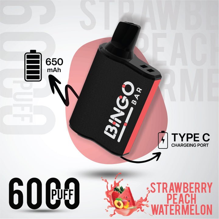 Bingo Bar 6000 Puffs Disposable Vape Device