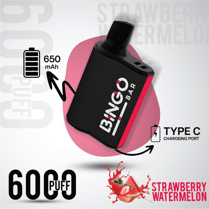 Bingo Bar 6000 Puffs Disposable Vape Device