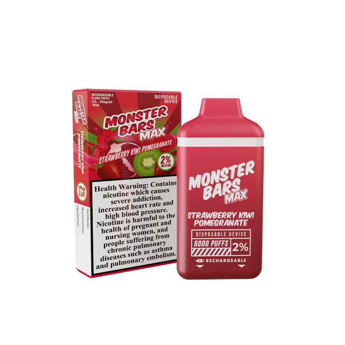 Monster Bars Max 6000 Puffs Disposable Vape Monster Bars Max 6000 Puffs Disposable Vape