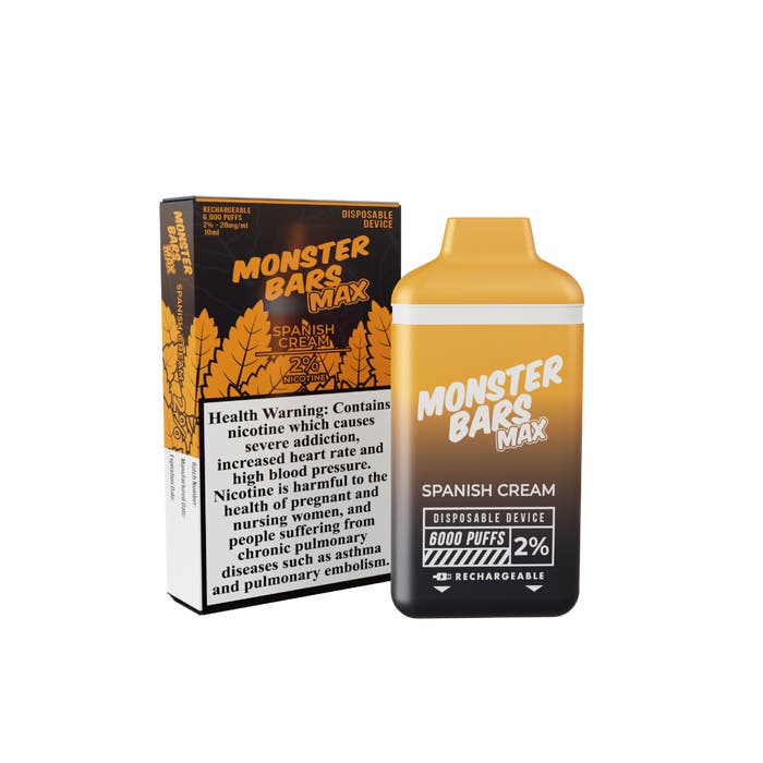 Monster Bars Max 6000 Puffs Disposable Vape Monster Bars Max 6000 Puffs Disposable Vape