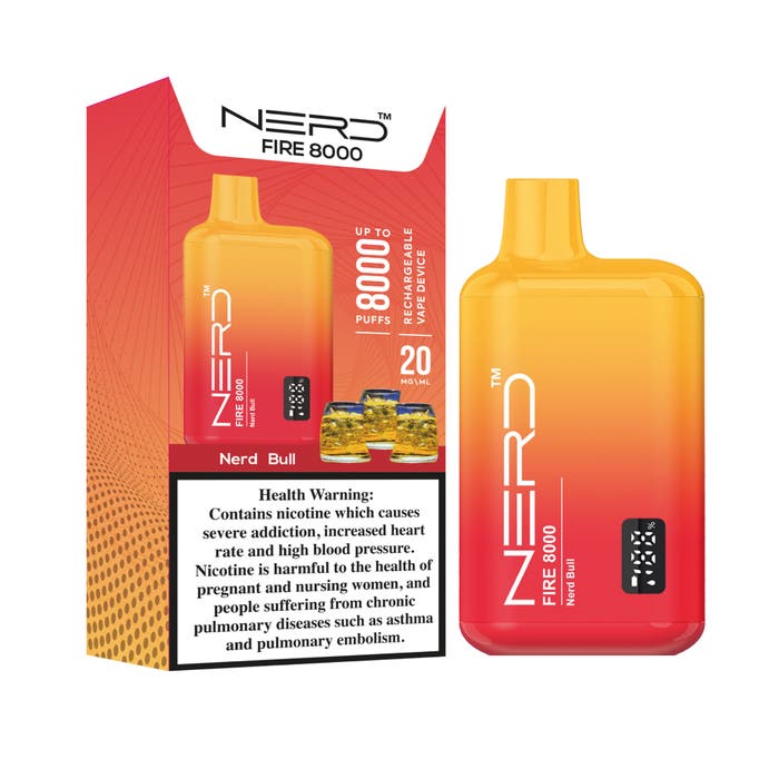 Nerd Fire 8000 Puffs Disposable Vape Device Nerd Fire 8000 Puffs Disposable Vape Device