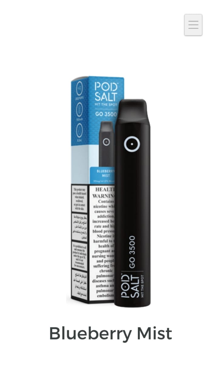 Pod Salt Go 3500 Puffs Disposable Vape Device Pod Salt Go 3500 Puffs Disposable Vape Device